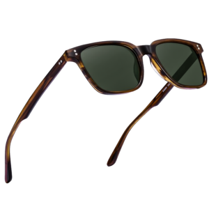 Carfia Lunettes de Soleil Homme Polarisée Lunettes Solaires Cat_3 Anti UV pour Pêcher Voyager Conduire
