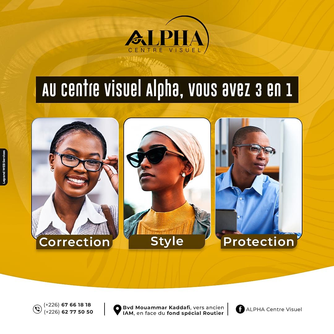 Au centre visuel Alpha, vous avez 3 en 1(Correction, Style, Protection)