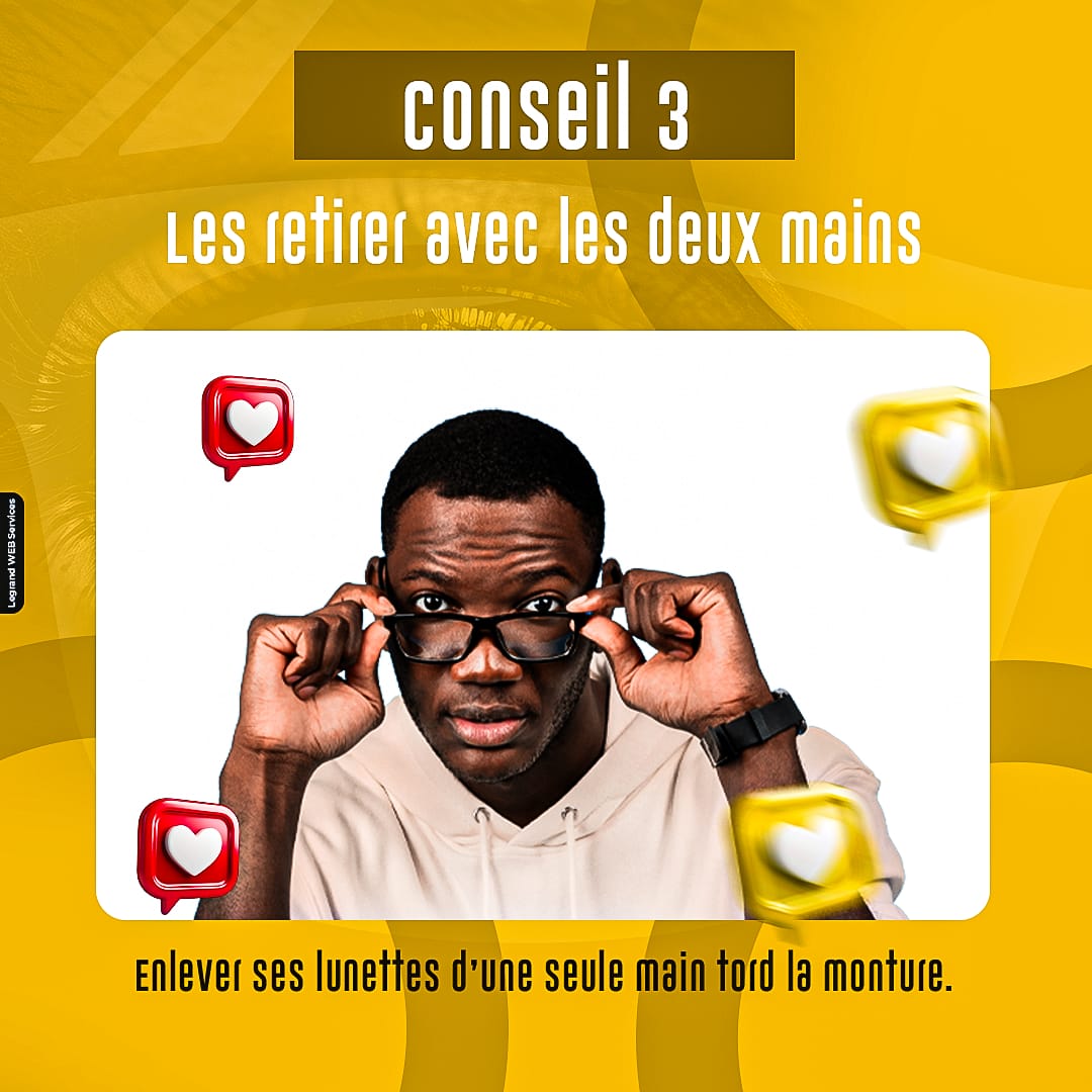 Les retirer avec les deux mains